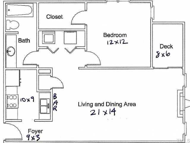 3702 Chimney Ridge Place, Unit 104 Durham, NC 27713 - Photo 12 of 12 See attached documentation in MLS for a larger print out of the floor plan.