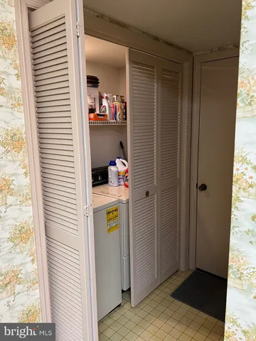 a view of kitchen and utility room