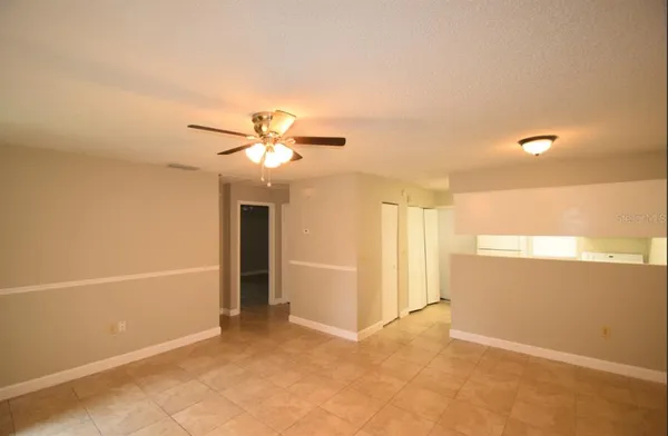 a view of an empty room