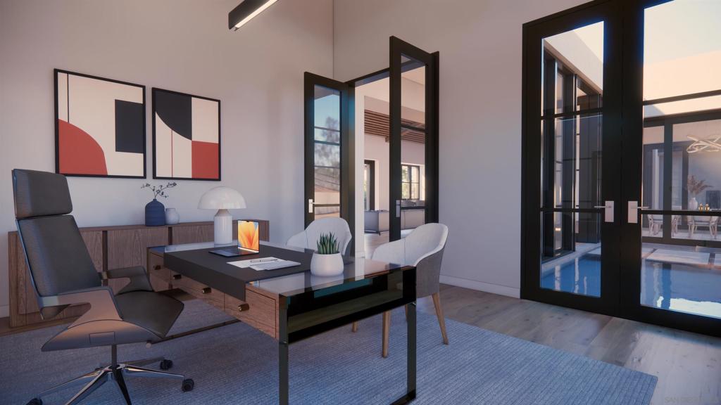 16256 Via Del Alba Rancho Santa Fe, CA 92067 - Photo 39 of 42 a view of a workspace with furniture