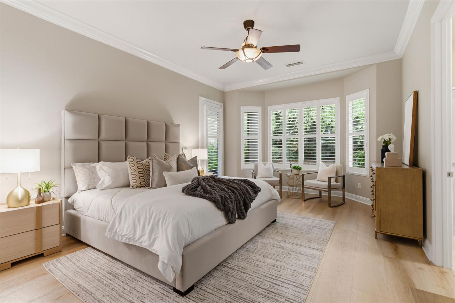 2499 Appleleaf Lane Manteca, CA 95336 - Photo 33 of 55 a bedroom with a large bed couch and a window