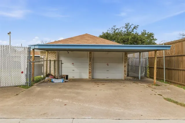 a backyard of a house
