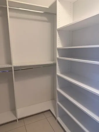 a close view of closet