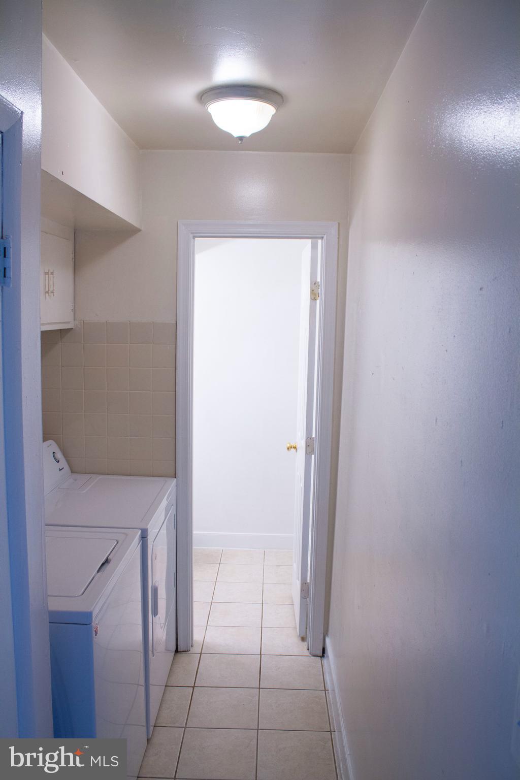 laundry room and half bath on main level