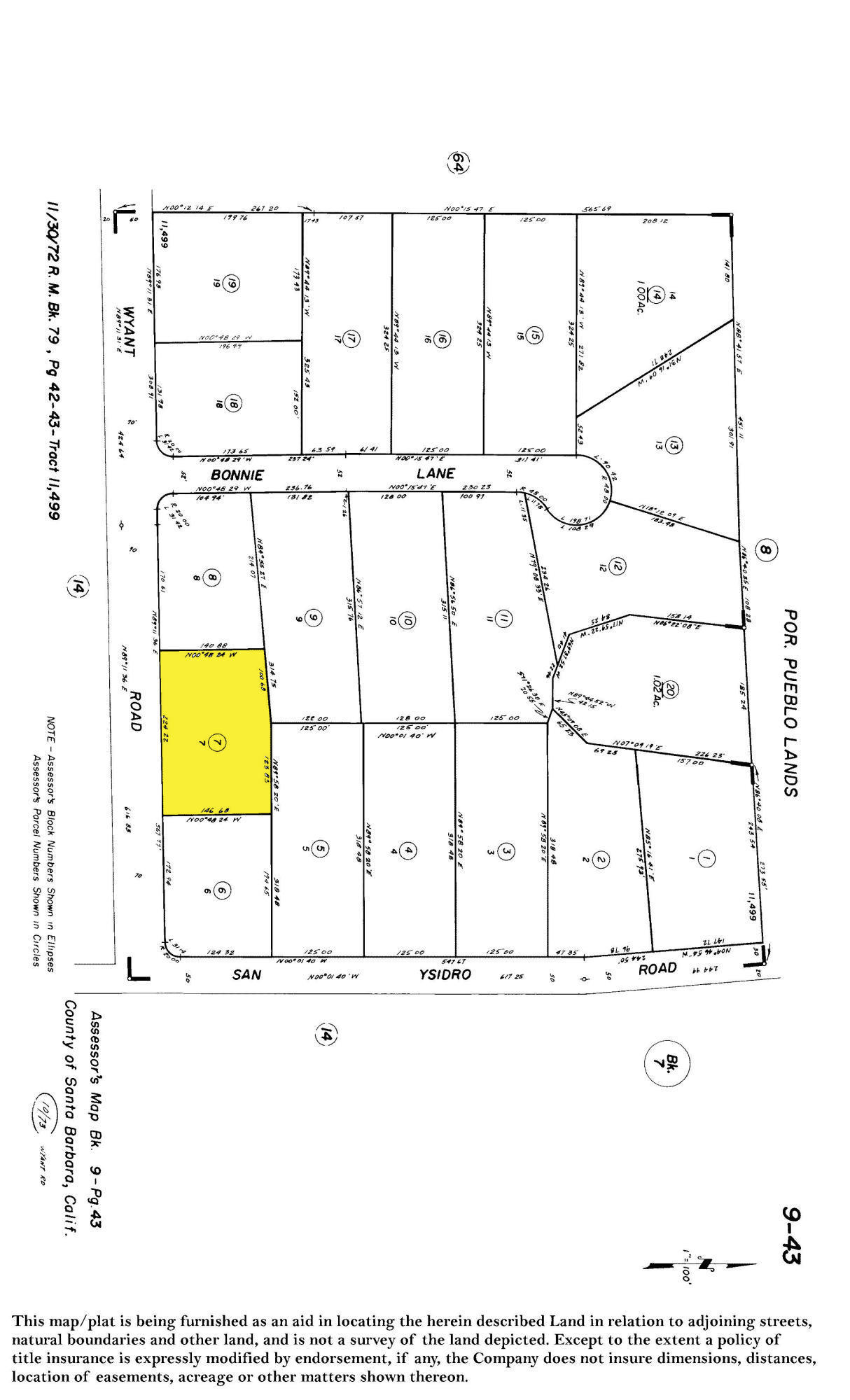 1480 Wyant Road Santa Barbara, CA 93108 - Photo 34 of 36 Plot Map