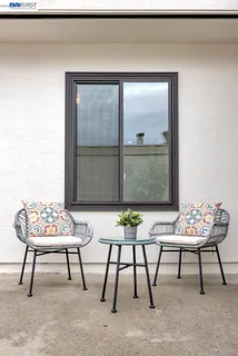 a view of a livingroom with furniture
