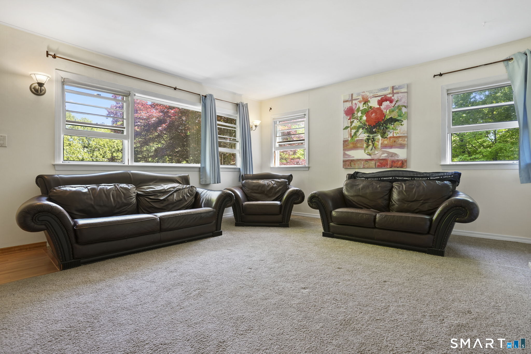 2 Laurel Hill Road South Sherman, CT 06784 - Photo 7 of 35 a living room with furniture and a large window