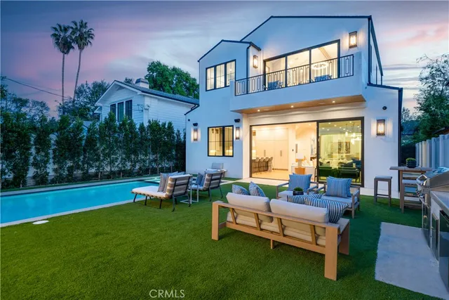 an aerial view of multiple houses