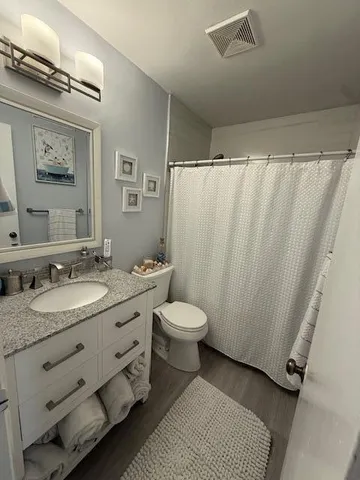 a view of a park with a tree