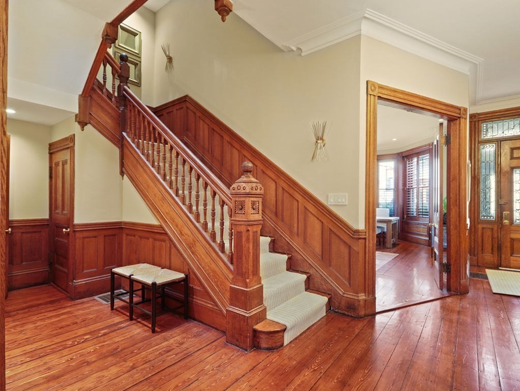 138 St Botolph Street Boston, MA 02115 - Photo 6 of 39 a view of entryway and hall with wooden floor