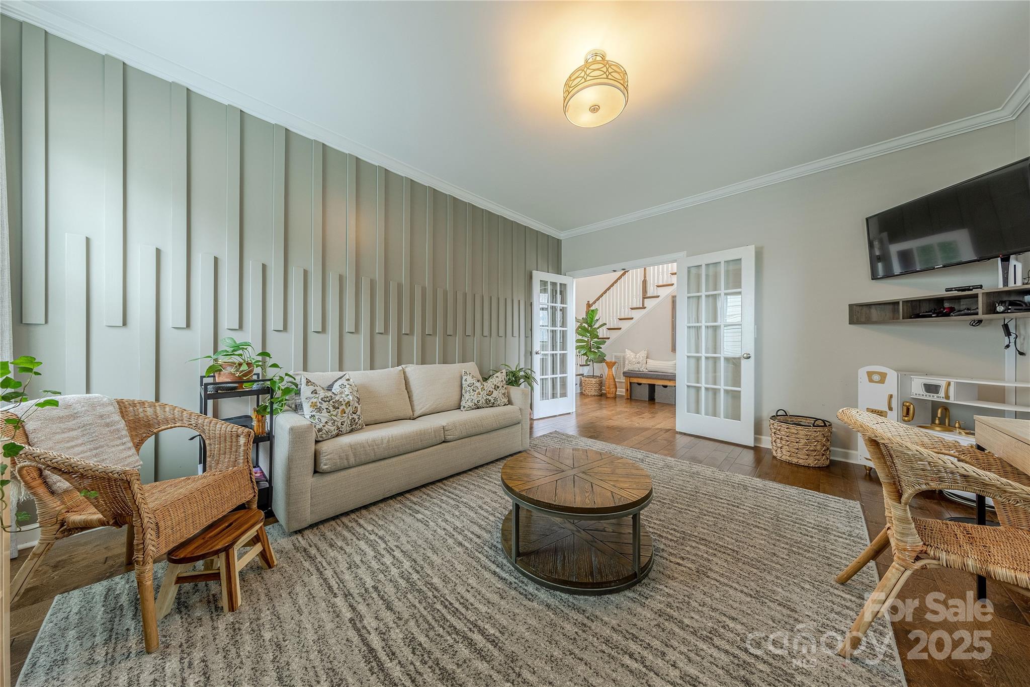 240 Hampton Trail Drive Fort Mill, SC 29708 - Photo 20 of 47 a living room with furniture a flat screen tv and a large window