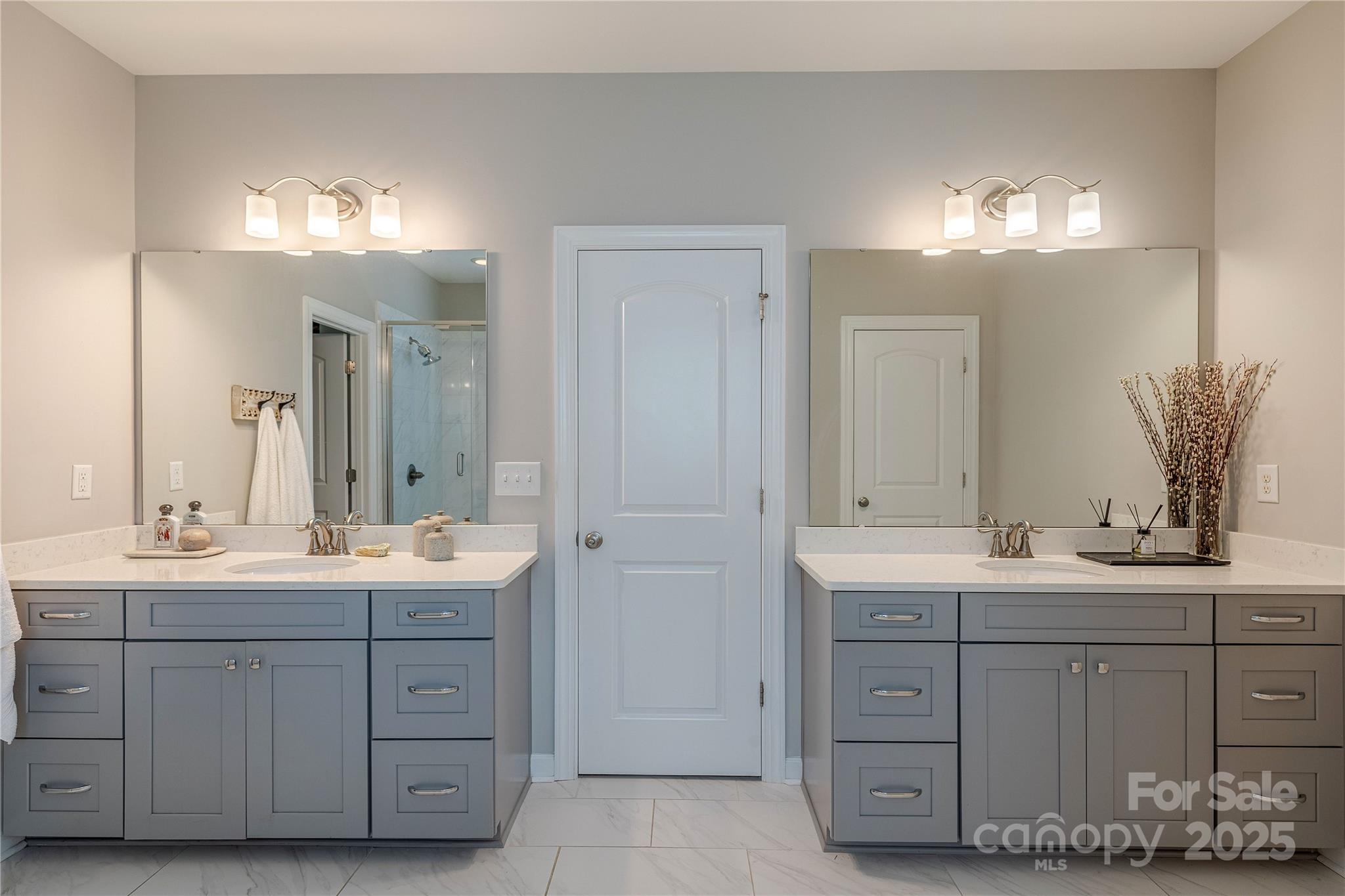 240 Hampton Trail Drive Fort Mill, SC 29708 - Photo 29 of 47 a bathroom with double sink and a mirror