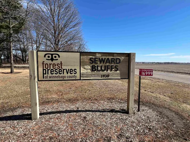 a aerial view of a house with a yard and large trees