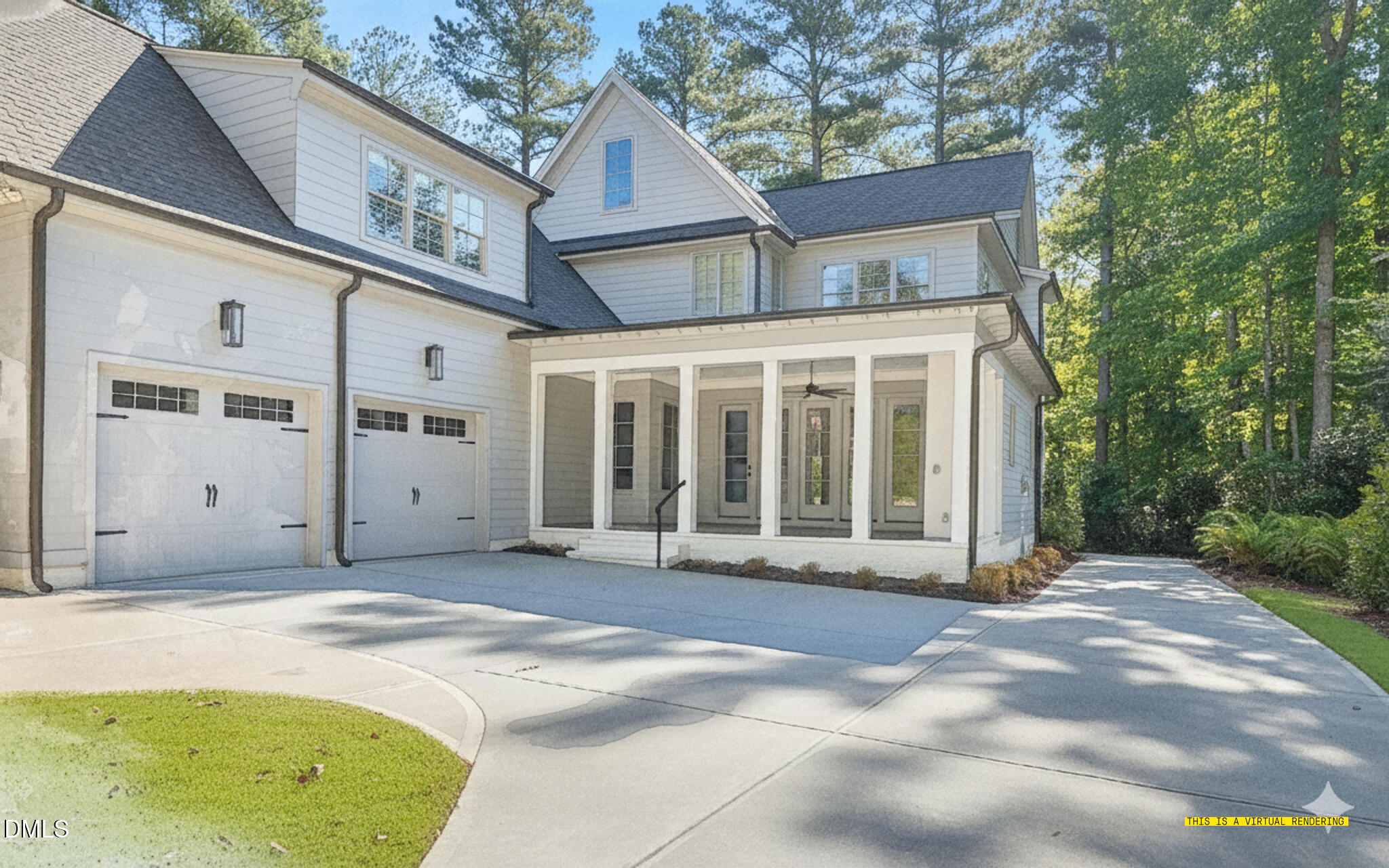 4 Chantilly Place Durham, NC 27707 - Photo 8 of 16 a view of a house with a swimming pool