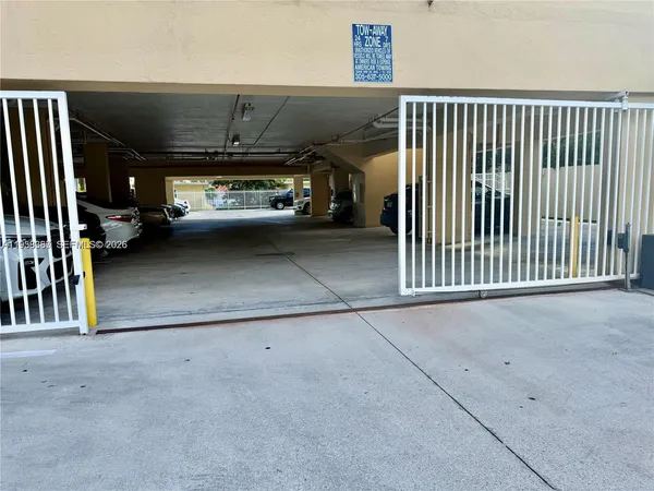 a view of a cars parking space