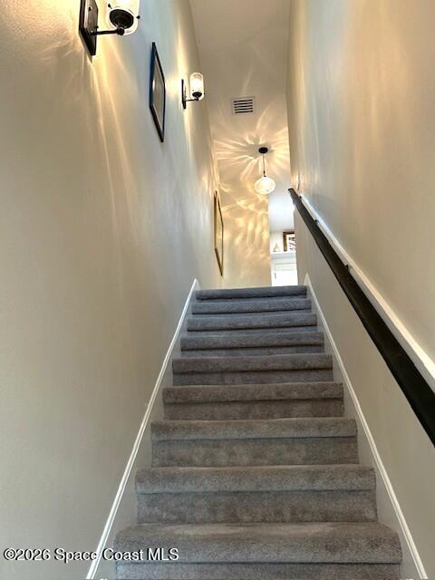 5930 Riverside Drive Melbourne Beach, FL 32951 - Photo 28 of 65 Secondary Stairs off the Kitchen