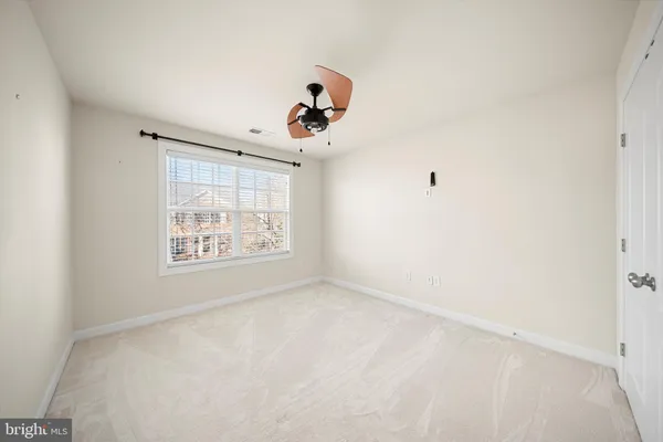 a view of a room with a window
