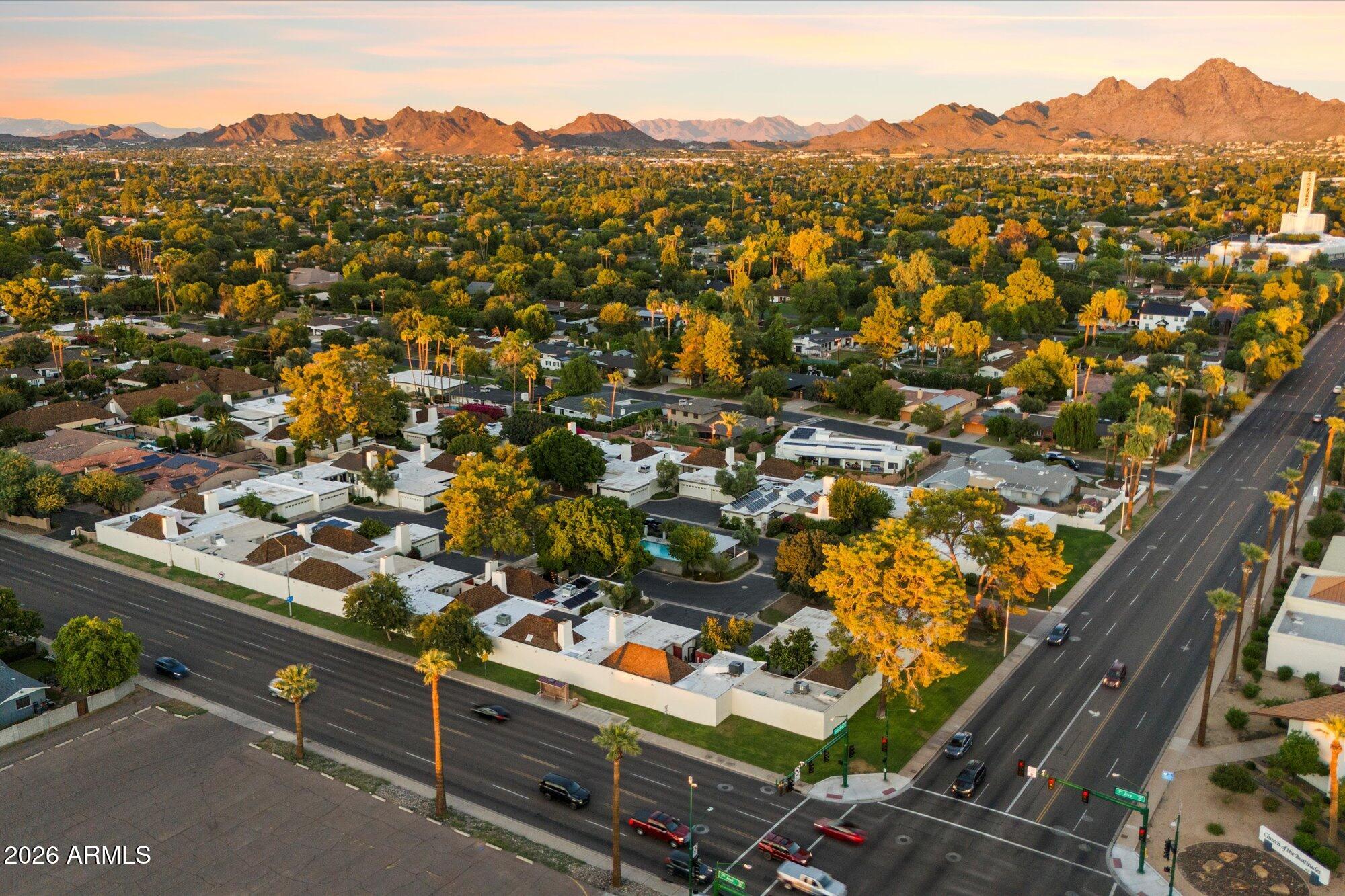 7005 North Barbados Place Phoenix, AZ 85021 - Photo 39 of 42 an aerial view of residential houses with outdoor space