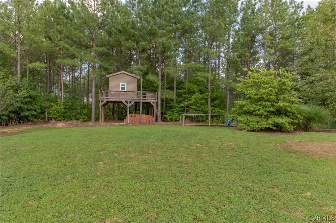 1286 Fletcher Chapel Road Kenbridge, VA 23944 - Photo 8 of 48 a view of a large garden with plants and large trees