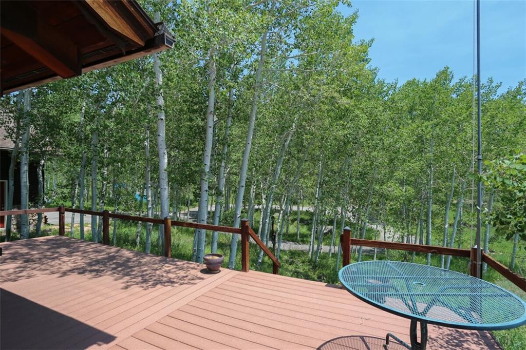 99 M Road Silverthorne, CO 80498 - Photo 27 of 33 a view of a backyard with a deck