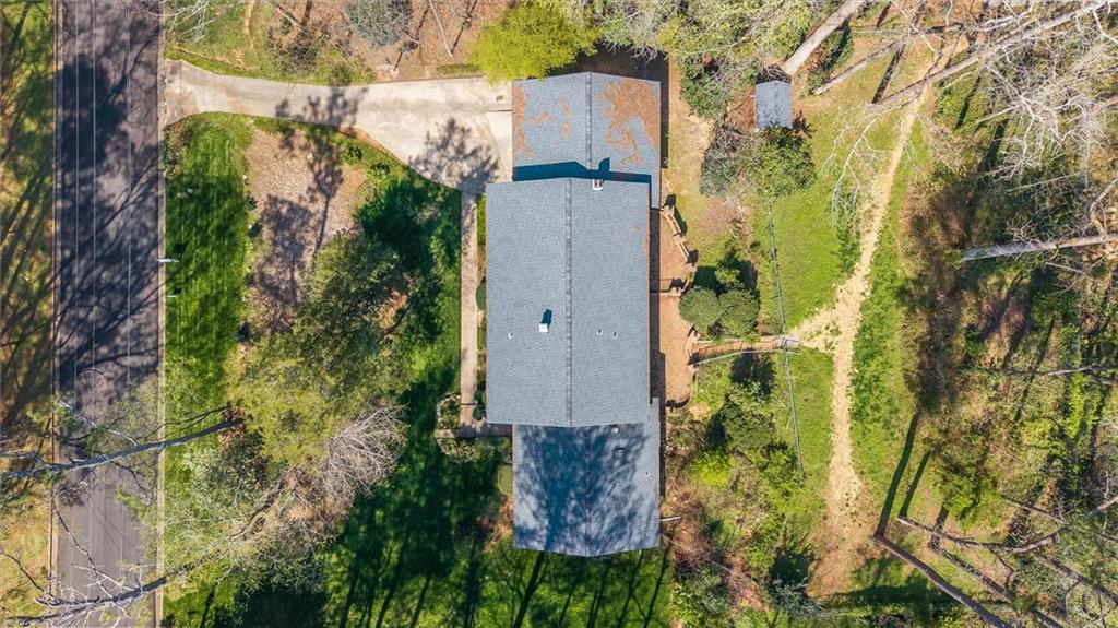 5416 Pheasant Run Smoke Rise, GA 30087 - Photo 44 of 47 an aerial view of residential house with parking space