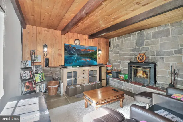a view of living room and patio