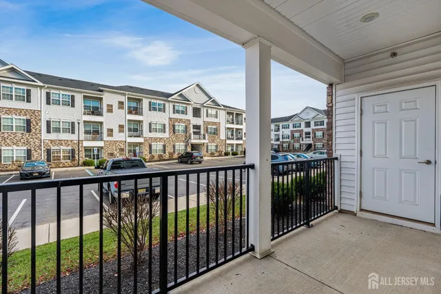 a view of city from balcony
