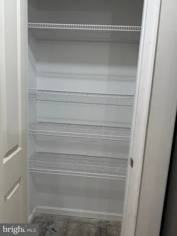 a close view of closet