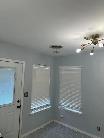 a view of a room with baby toys