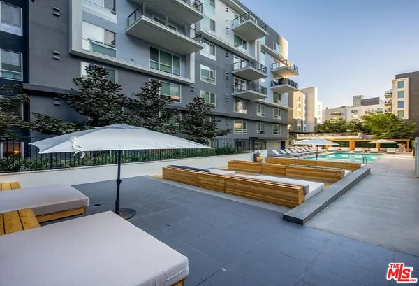 a view of yard and patio