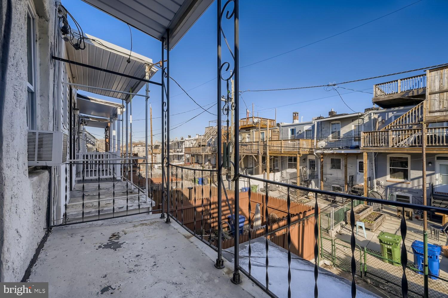 131 South Curley Street Baltimore, MD 21224 - Photo 22 of 33 Second Bedroom Balcony