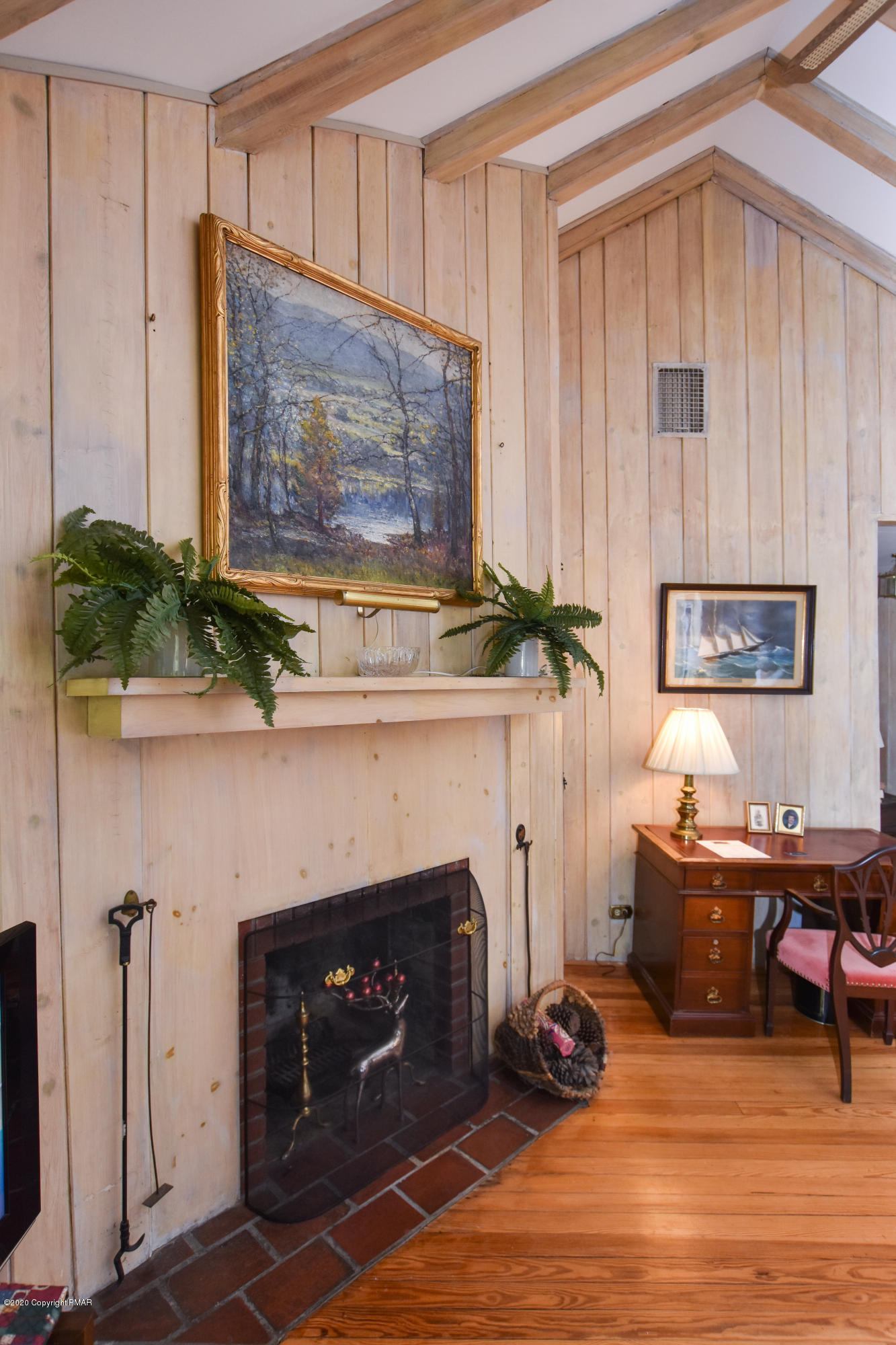 322 West Gate Road Cresco, PA 18326 - Photo 11 of 43 Living room fireplace