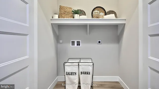 a view of a hallway with front door