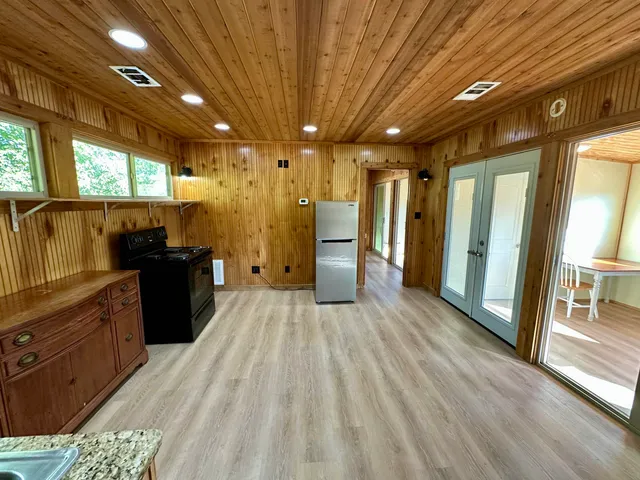 a view of a electric appliances in a room