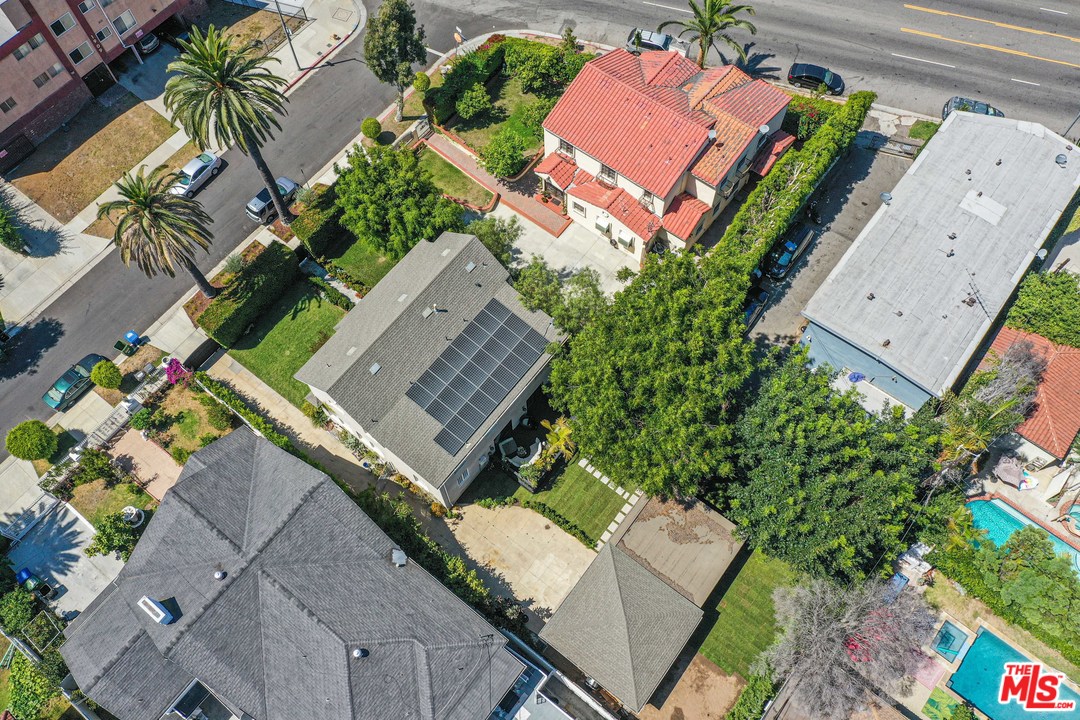 1908 Buckingham Road Los Angeles, CA 90016 - Photo 7 of 39 an aerial view of a house with a garden