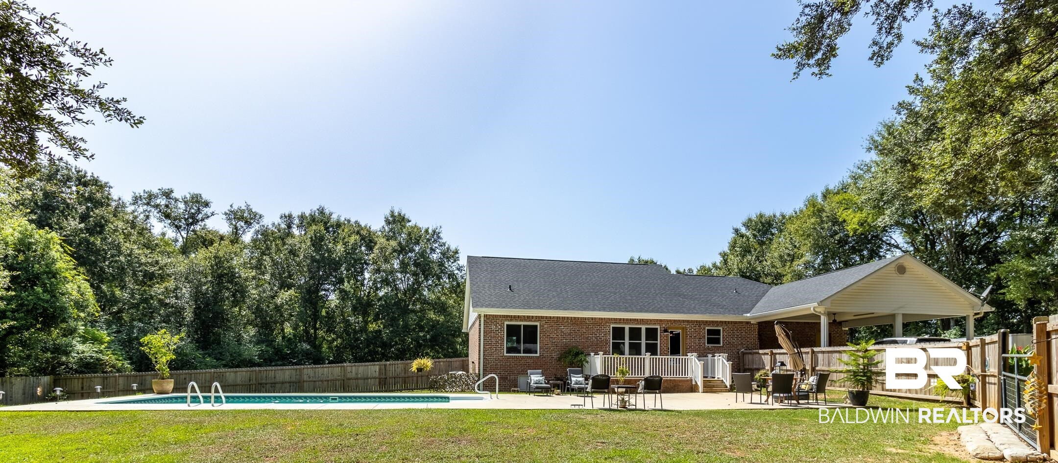 22424 Ard Road Robertsdale, AL 36567 - Photo 28 of 33 Panoramic of Back Yard
