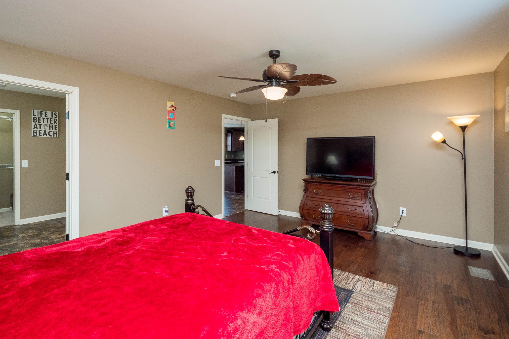 736 Lear Road Portland, TN 37148 - Photo 11 of 21 a bedroom with a bed and a flat screen tv