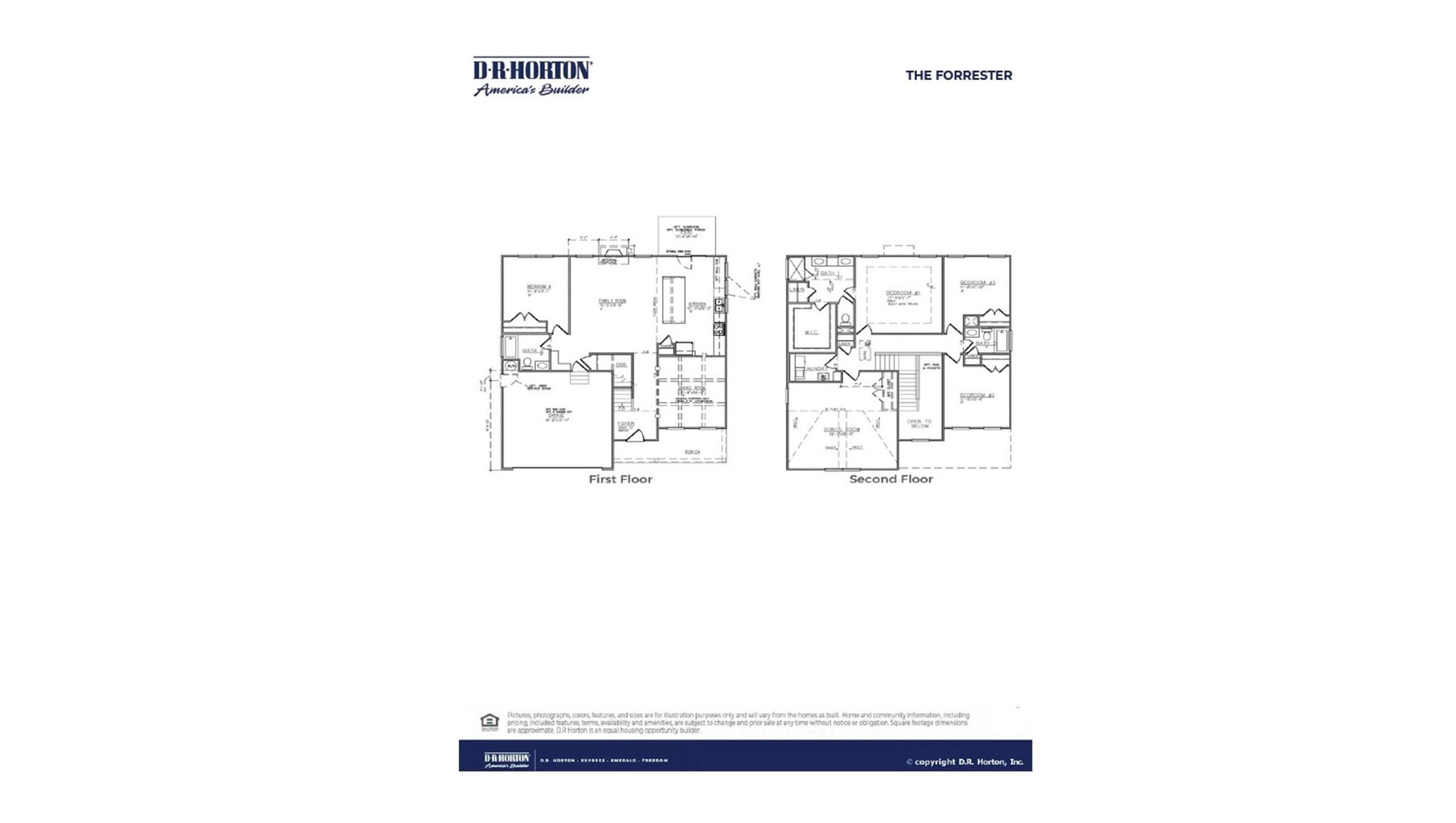 216 Bilge Road Ridgeville, SC 29472 - Photo 40 of 40 The Forrester_Floorplan_