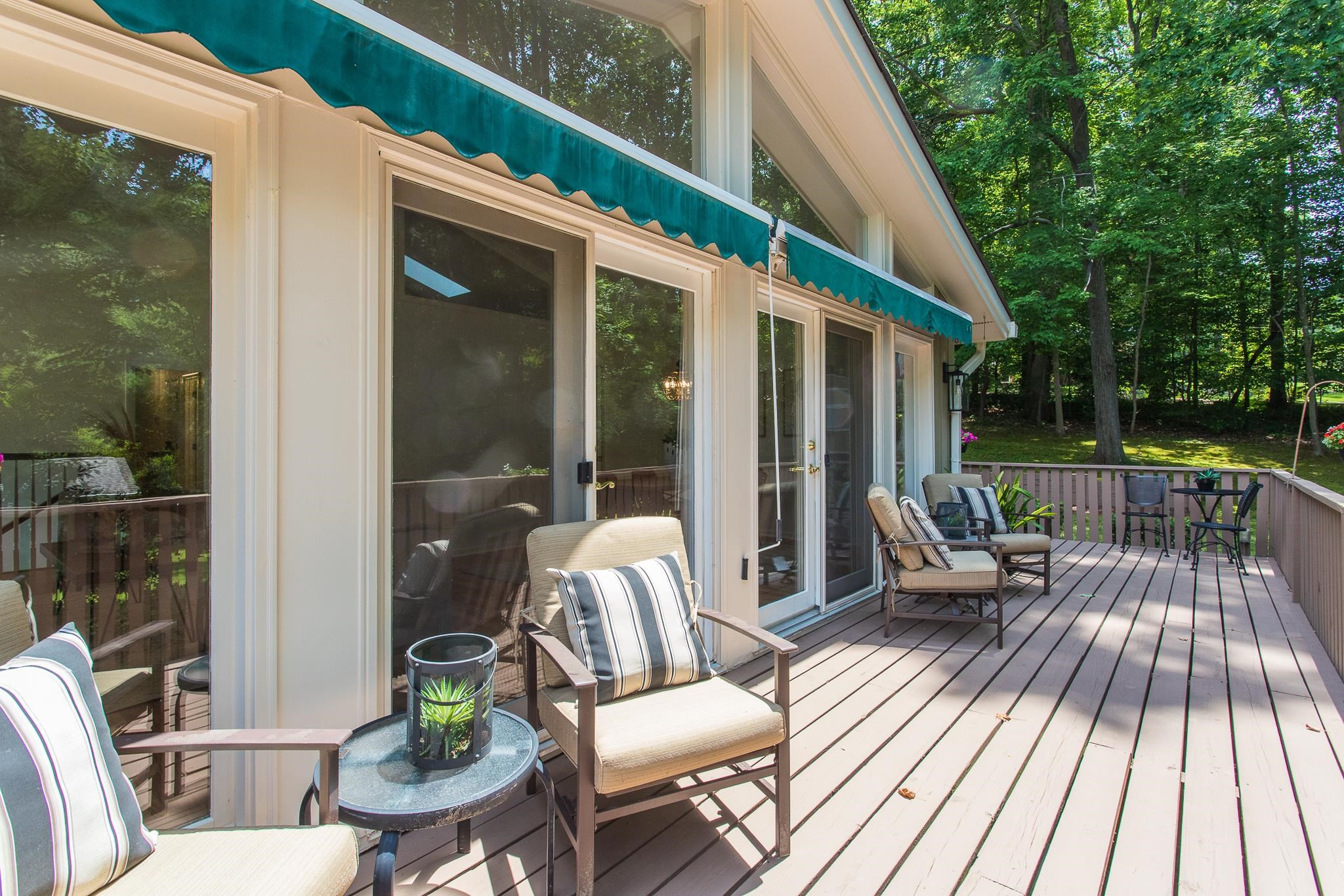 410 Oak Ridge Road Cary, NC 27511 - Photo 41 of 57 Side Deck w/awnings
