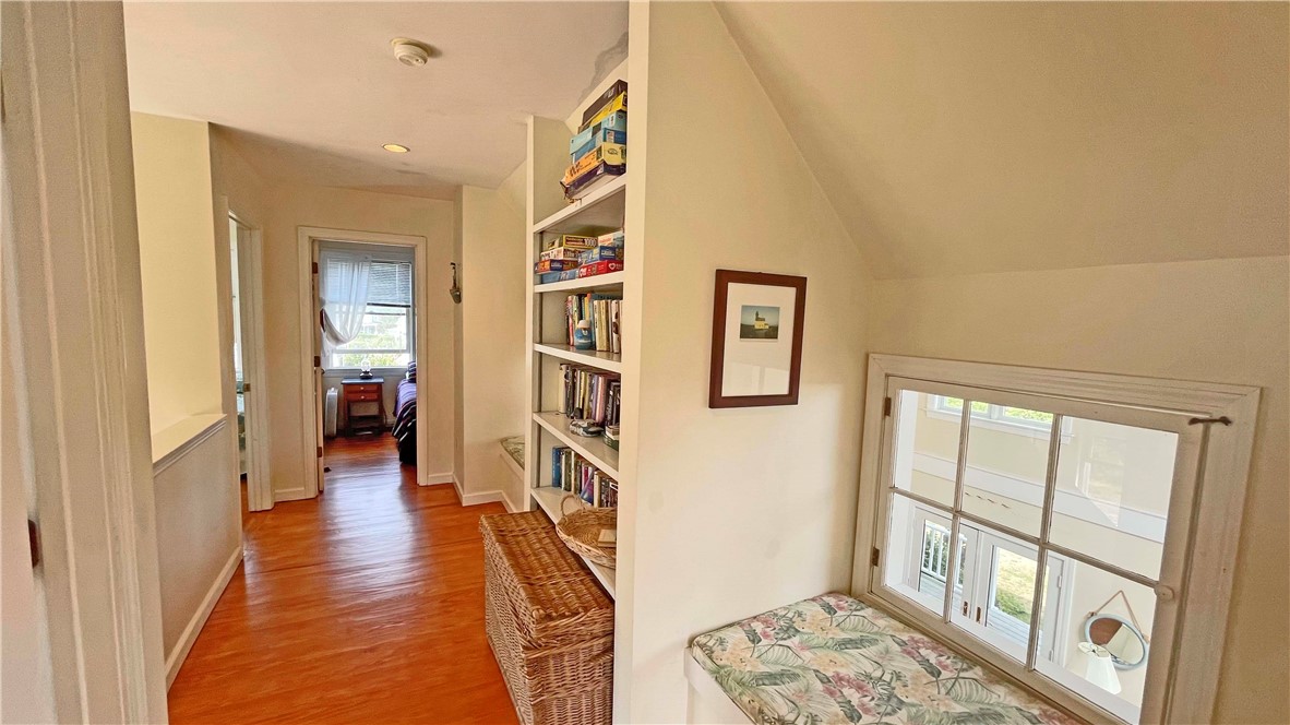 249 Old Town Road Block Island, RI 02807 - Photo 30 of 35 2nd Floor Hall with Built ins and Reading Nook