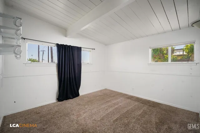 a view of a closet in a room
