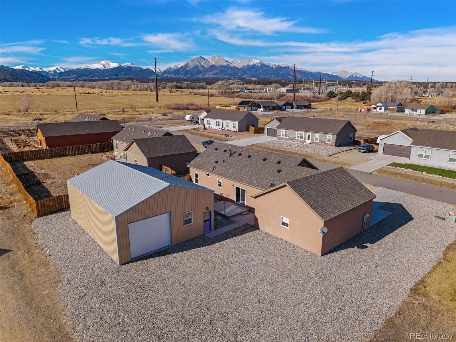 655 Quarry Station Poncha Springs, CO 81242 - Photo 1 of 41 an aerial view of a house with a ocean view