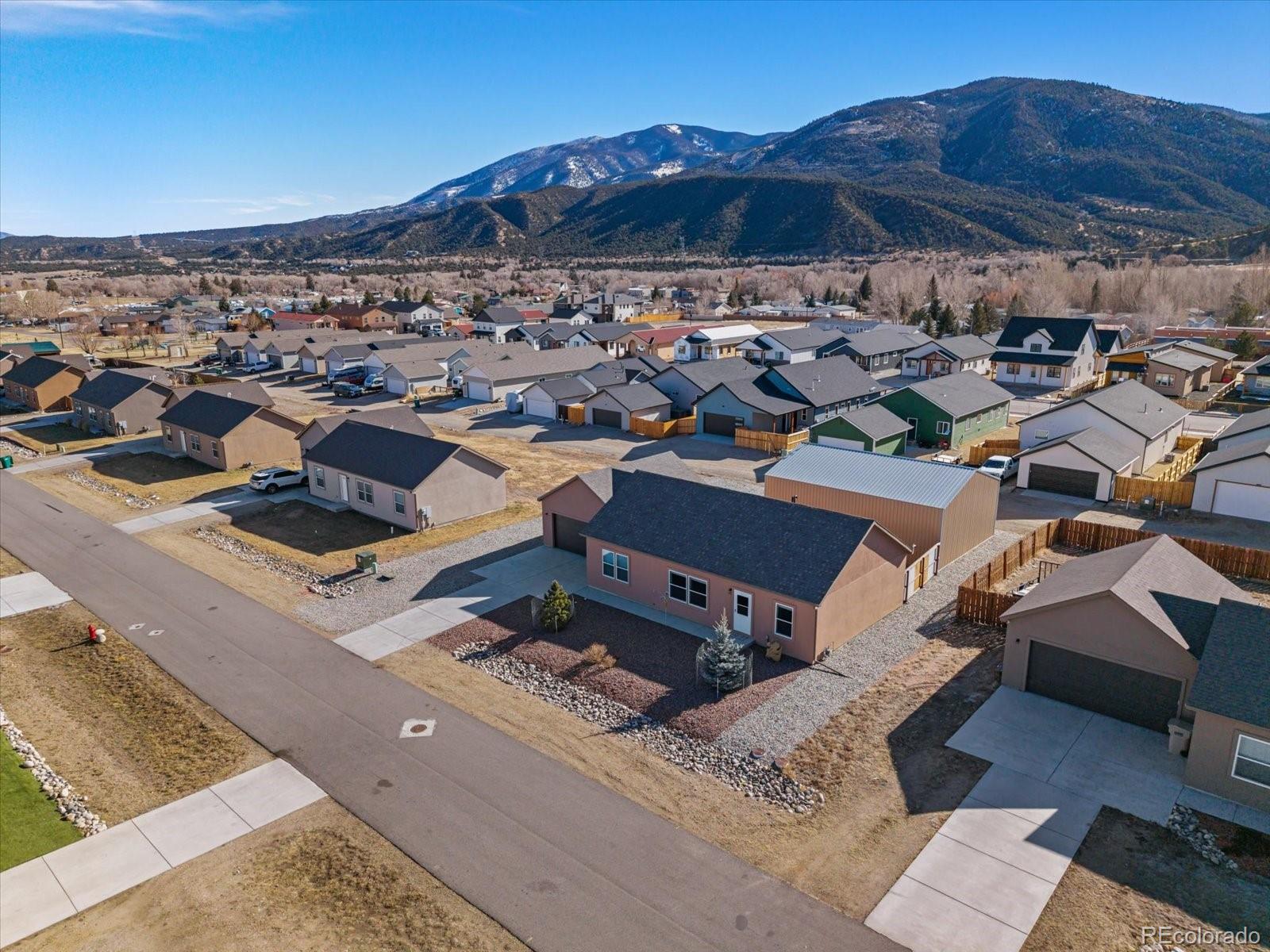 655 Quarry Station Poncha Springs, CO 81242 - Photo 36 of 41 an aerial view of residential houses with outdoor space