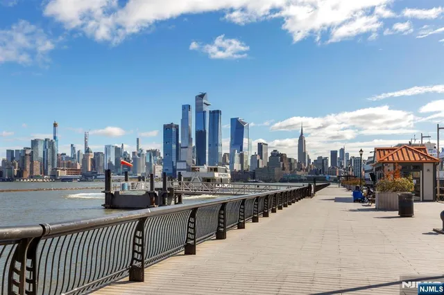 a view of a lake with a mountain