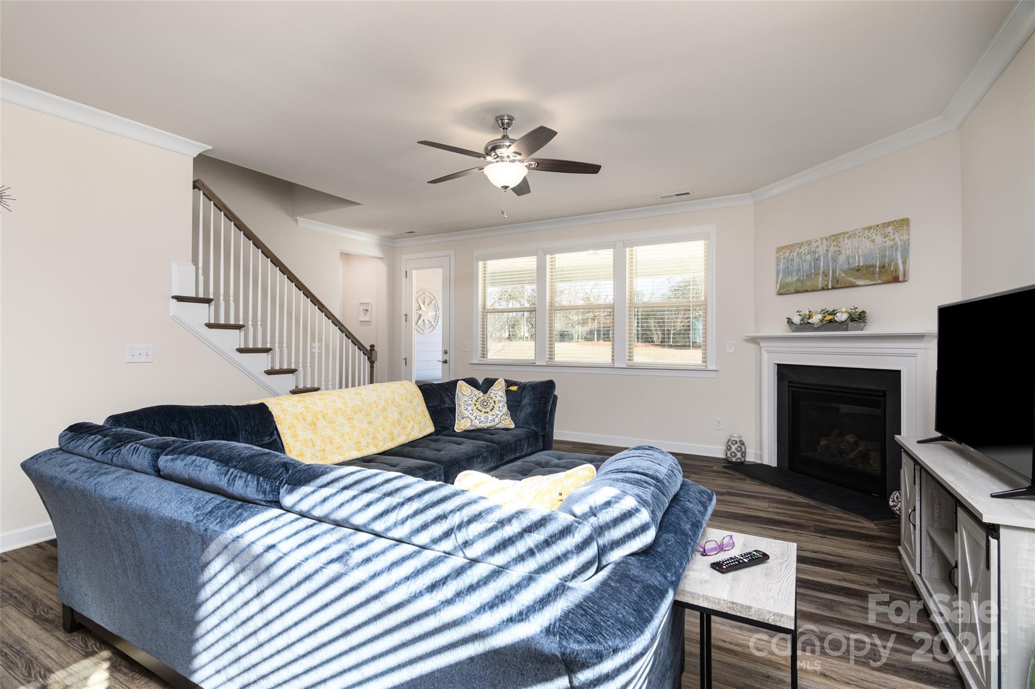 1435 Liberty Row Drive Fort Mill, SC 29708 - Photo 14 of 34 a bed room with a bed and a fireplace