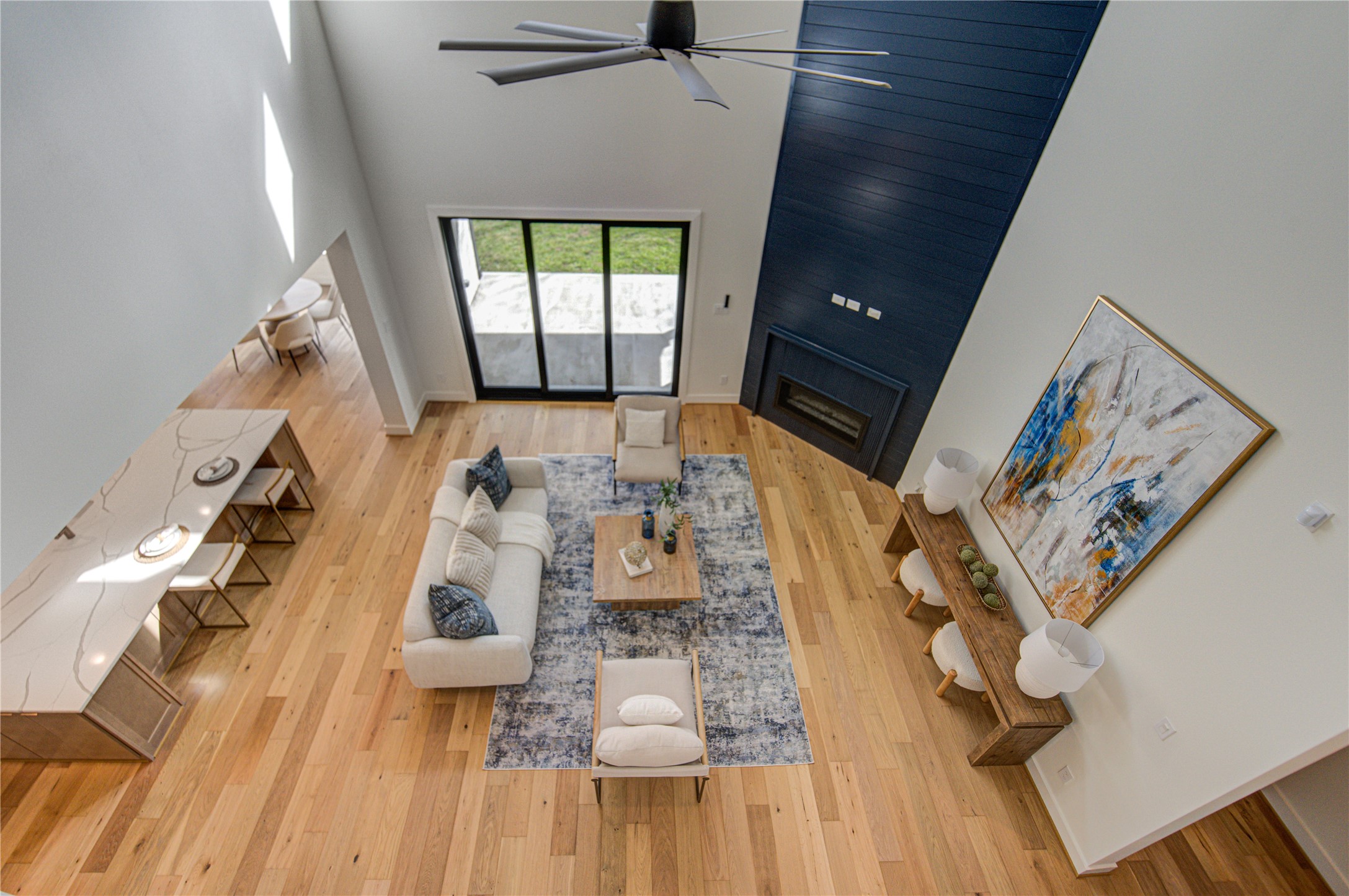 1502 Story Street Houston, TX 77055 - Photo 40 of 42 View looking down at the living room