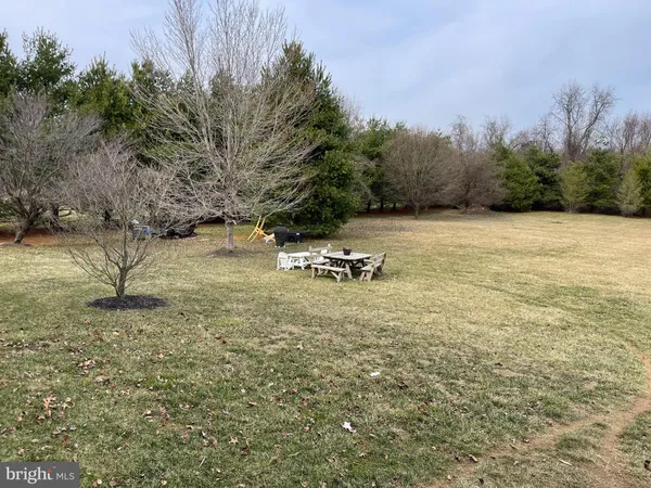 a view of a swimming pool and a yard