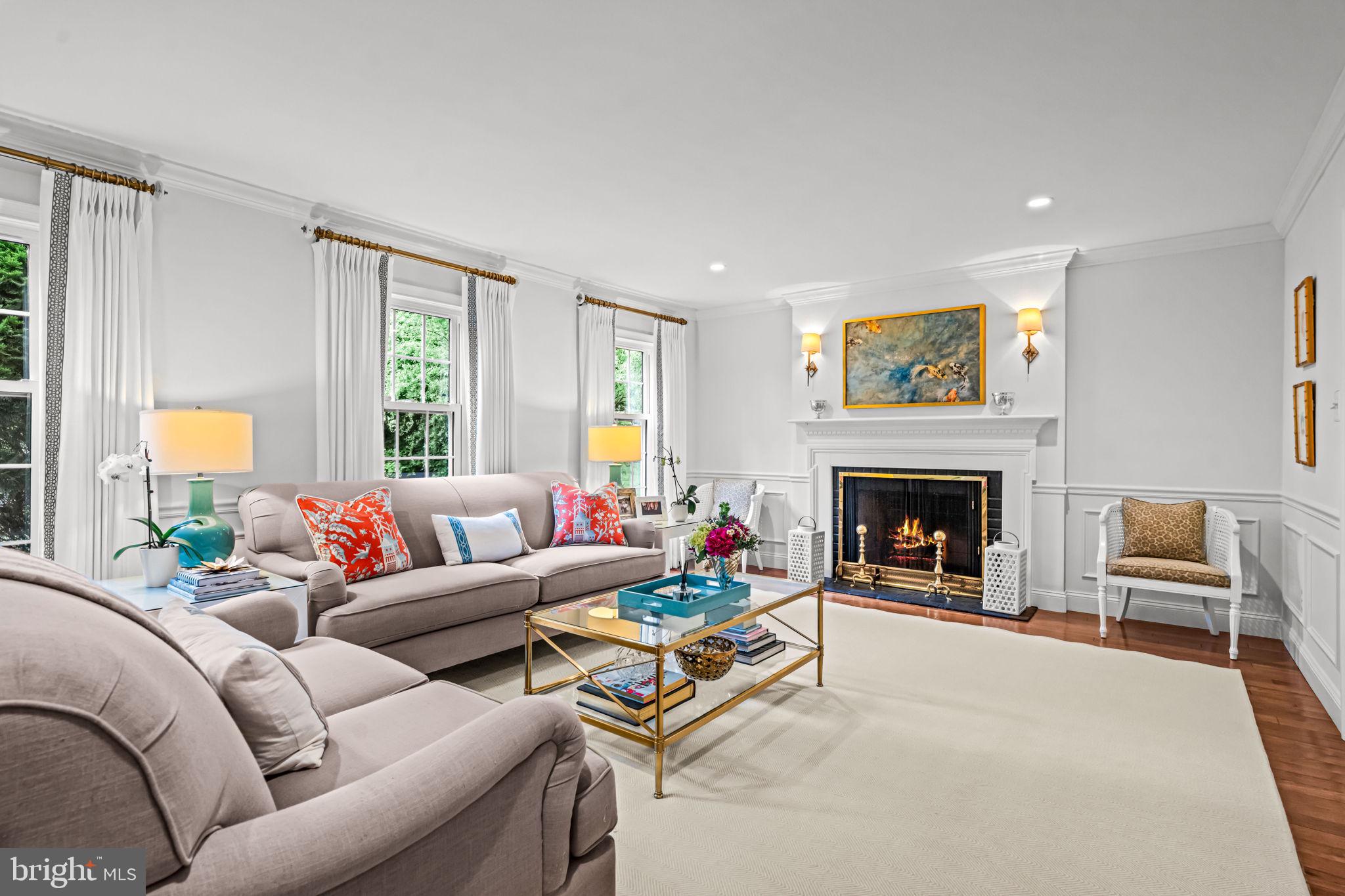 363 Colket Lane Wayne, PA 19087 - Photo 7 of 52 a living room with furniture and a fireplace