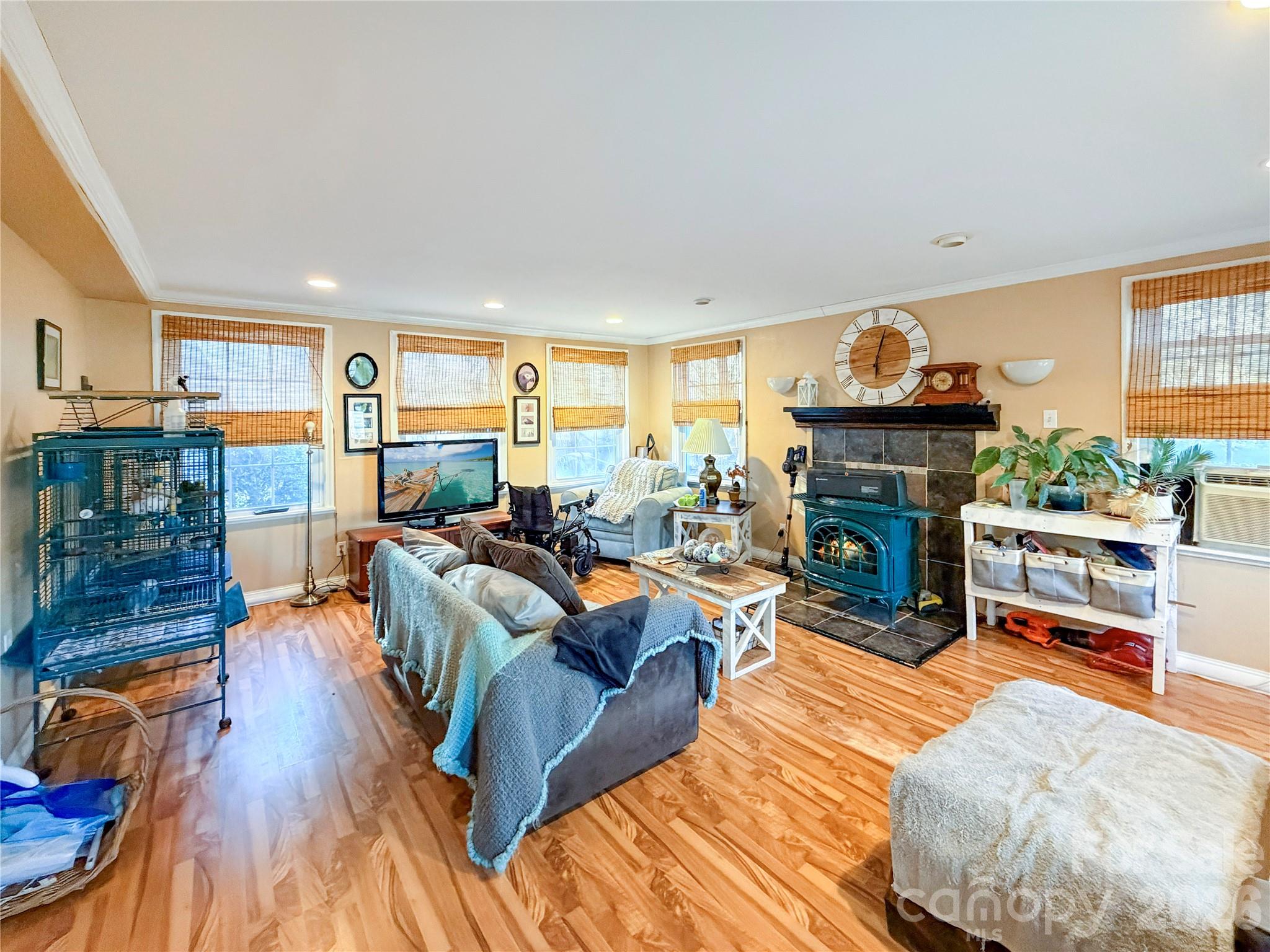 145 Goneaway Lane Cleveland, NC 27013 - Photo 11 of 12 a living room with furniture and a fireplace