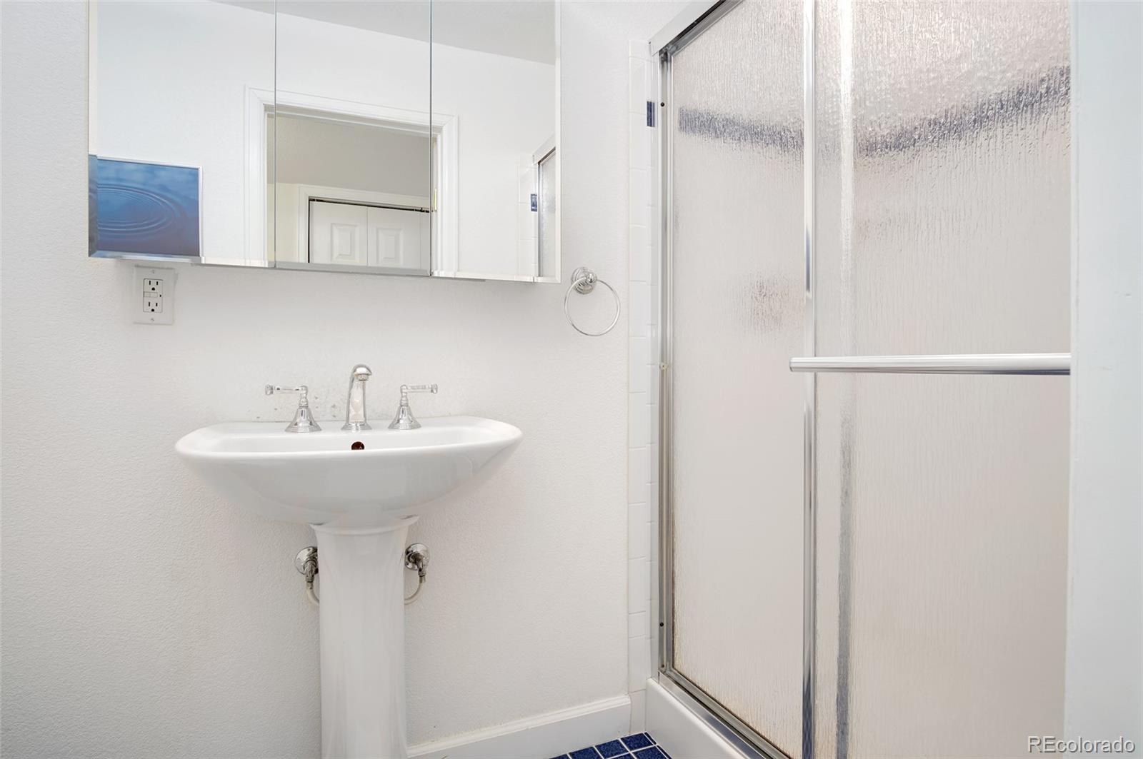 9688 Queenscliffe Drive Highlands Ranch, CO 80130 - Photo 8 of 34 a bathroom with a sink a toilet and shower